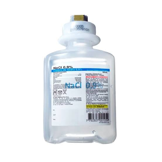 Cloruro de sodio 0,9% x 100 mL Braun